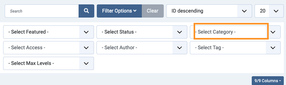 Category Joomla 4