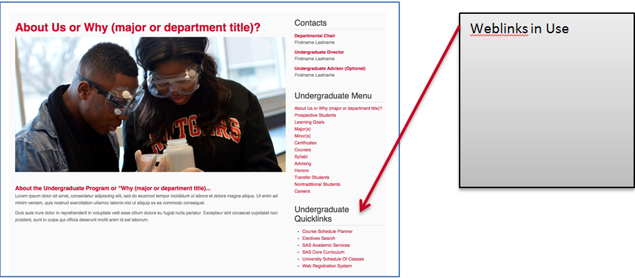 Links within a Web Links category can be displayed in a module on the website.