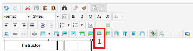 Delete a row