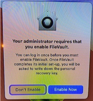 enable filevault