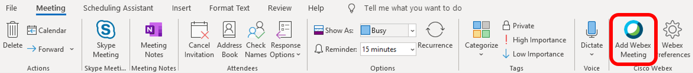 AddingtheCiscoWebexMeetingSchedulertoMicrosoftOffice365Outlook Windows 11