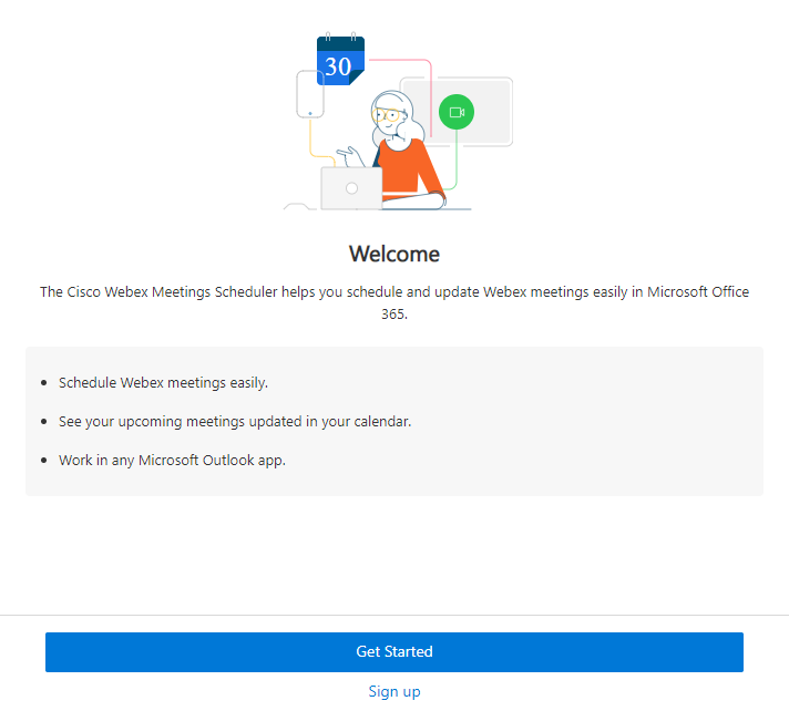 AddingtheCiscoWebexMeetingSchedulertoMicrosoftOffice365Outlook Windows 12