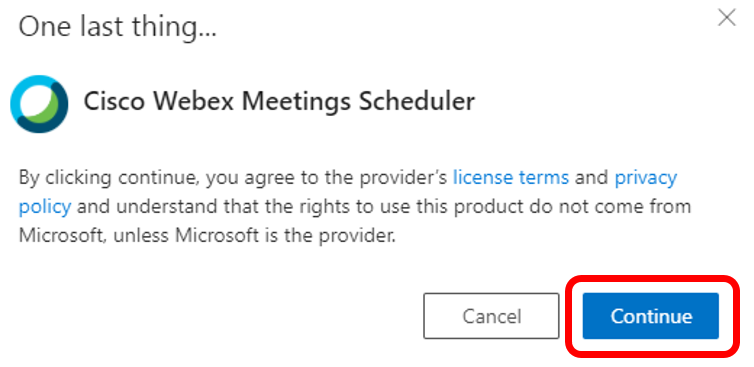 AddingtheCiscoWebexMeetingSchedulertoRutgersConnect 05