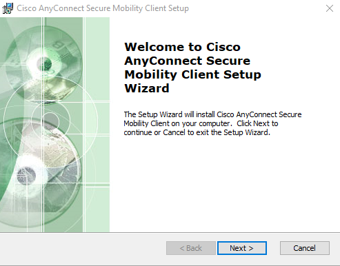 Installing Cisco AnyConnect VPN Windows 2