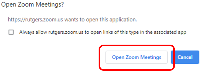 Logging into a Rutgers Zoom Meeting that Requires Authentication 05