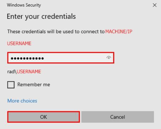 Remote Desktop Connection Windows via Remote Desktop Gateway 10