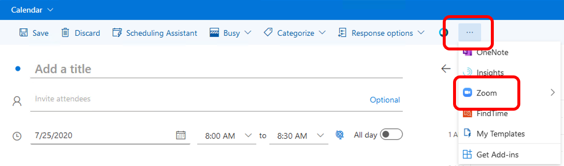 Scheduling Zoom Meetings on Behalf of Another User in Rutgers Connect 03
