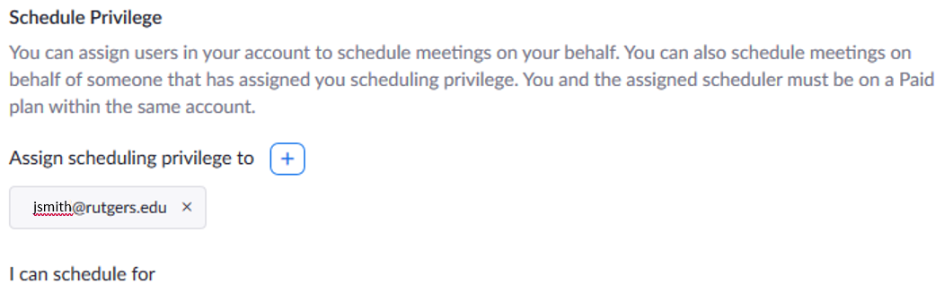 Scheduling Zoom Meetings on the Behalf of Another User 04