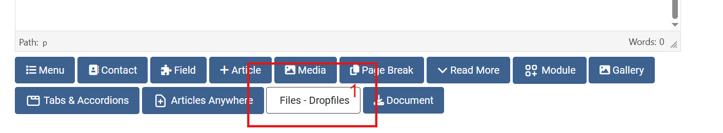 Add Dropfiles to Article 2