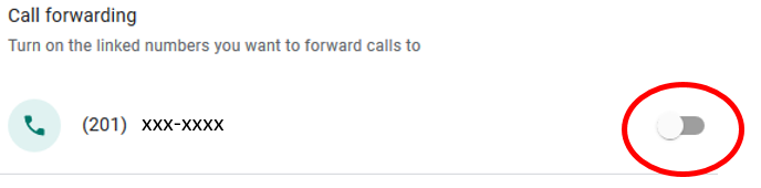 google voice call forwarding 10