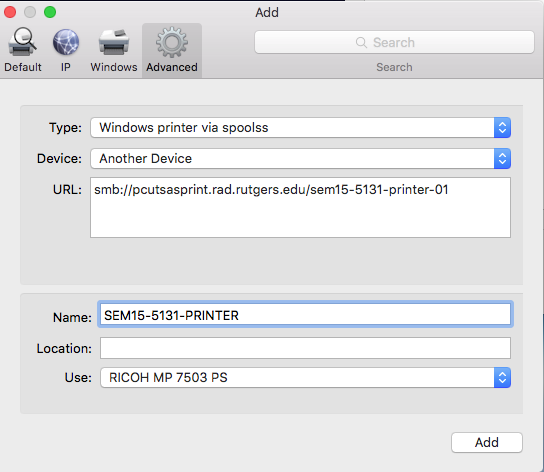 Add printer