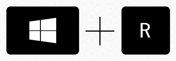 Press Windows key + "R"