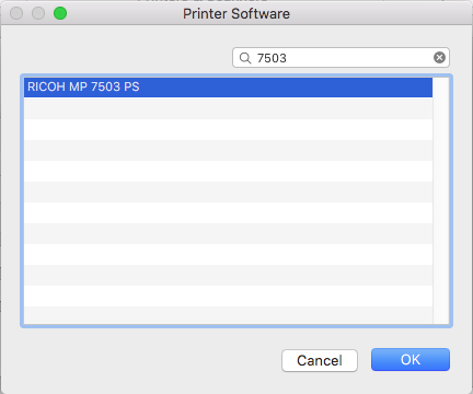 Printer software