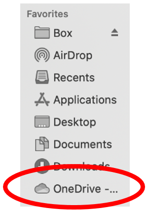 using onedrive macs 4