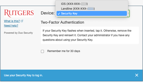 security key
