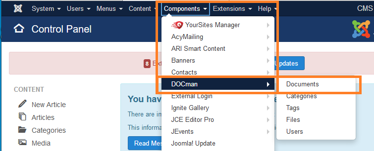 Components - DOCman - Documents