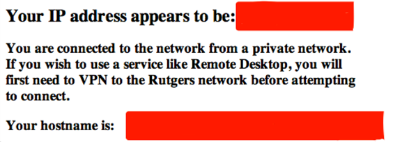 Screenshot of "http://myip.sas.rutgers.edu"