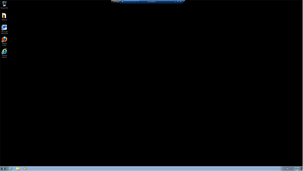 Desktop screenshot: Example of what screen will look like with limited internet connectivity