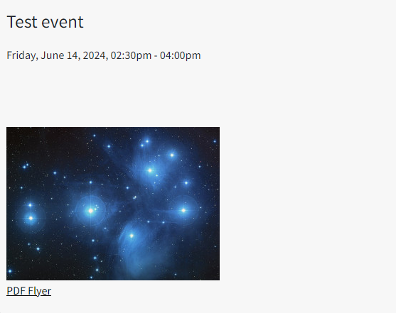 JEvents: Sample event with file