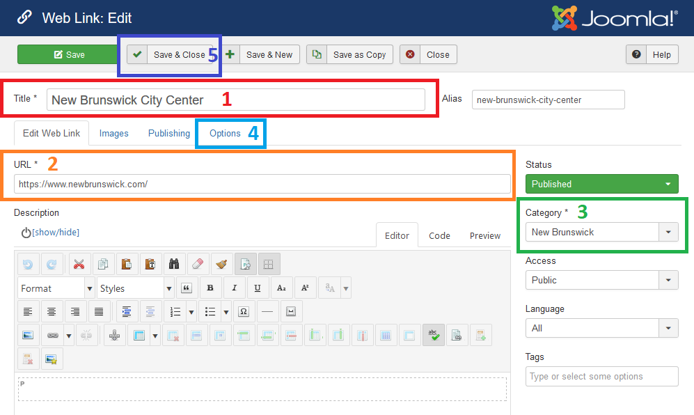 Create a Web Link