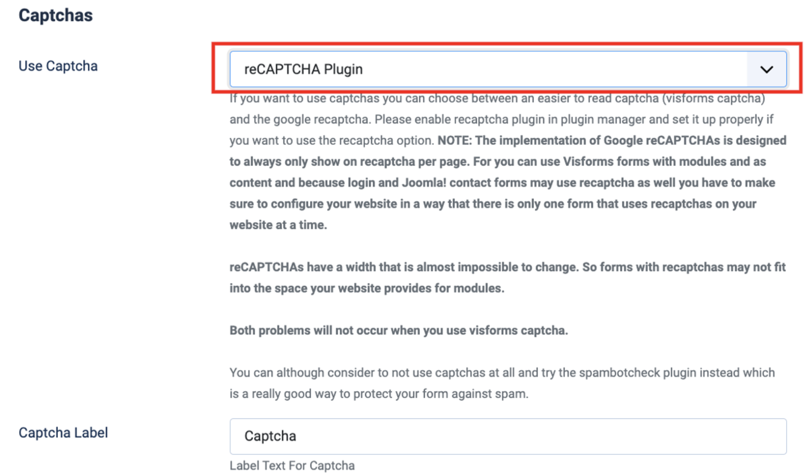 Adding recaptcha plugin to form