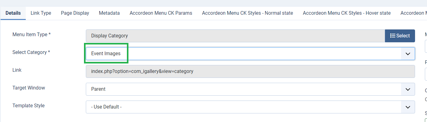 ig menu item 2