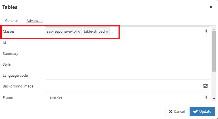 Make a table both Striped and Responsive