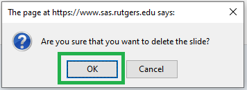 SmartSlider2: Confirm deletion of slide