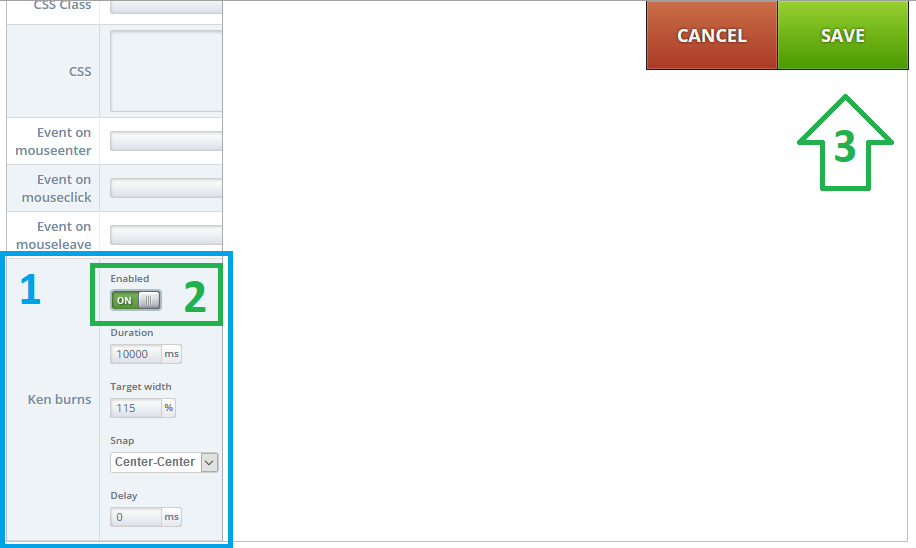 SmartSlider2: Enable "Ken Burns" effect