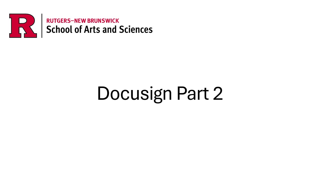 Docusign - Part 2 - Forms Workshop