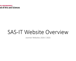 SAS - Website Overview
