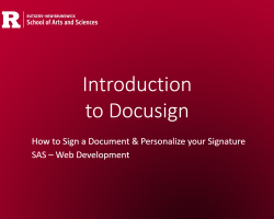 Intro to Docusign - Sign Document, Upload Signature, Update Profile