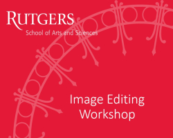 Image Editing Workshop