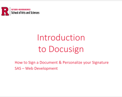Intro to Docusign - Sign Document, Upload Signature, Update Profile