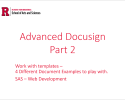 Docusign - Part 2 - Forms Workshop